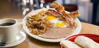 Joe’s Bakery and Coffee Shop signature dishes Carne Guisada PlateMiga PlateMenudo